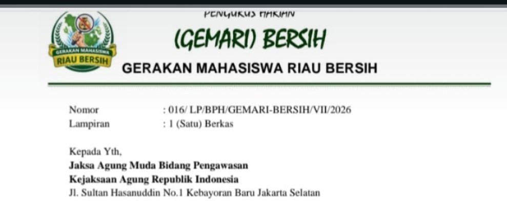 Gemari Bersih Adukan Dugaan Oknum Jaksa Kejati Riau Minta Jatah Proyek ke Jamwas Kejagung