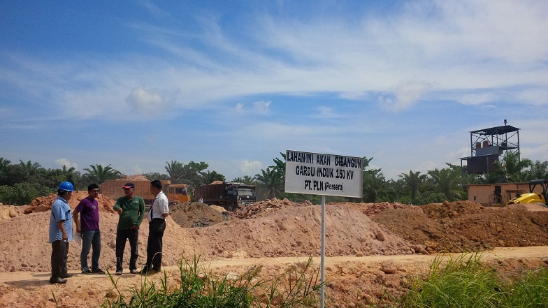 Pembangunan Gardu Induk Terus Dikerjakan PLN Rayon Bagansiapiapi