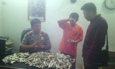 Polsek Payung Sekaki, Pekanbaru Bekuk Bandar Besar Ganja Kering 