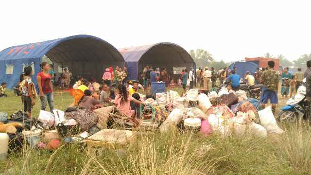 Hindari Asap Karlahut, 100 KK Warga Bonai Rohul Masih Mengungsi