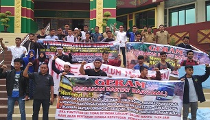 GERAM Desak Anggaran Perbaikan Jalan di Kampar Kiri Disetujui 