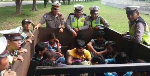 Polres Dumai Amankan 26 WNA Bangladesh Ilegal