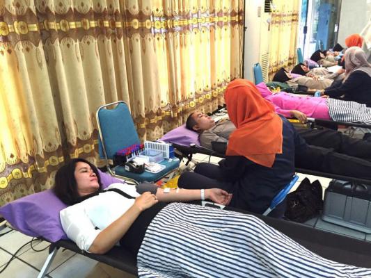 Bhayangkari Polda Riau Ramai-ramai Donor Darah 