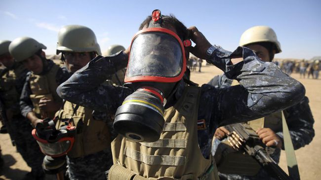 Halau Pasukan Irak, ISIS Ledakan Pabrik Sulfur di Mosul