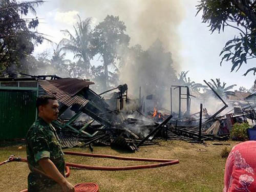 Dua Rumah di Asrama Pancasila Terbakar 