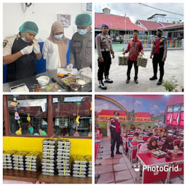 Yayasan Kemala Bhayangkari Inhil Salurkan Ribuan Makanan Bergizi Gratis di Sekolah