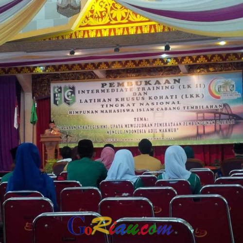 Buka LK II dan LKK HMI Cabang Tembilahan, HM Wardan: Gagasan yang Dihasilkan Akan Jadi Masukan untuk