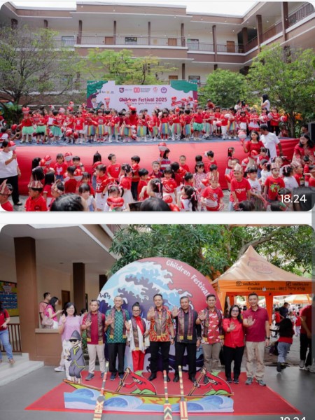 Children Festival 2025, Ribuan Siswa Meriahkan Peringatan HUT RI ke-80 di SD Darma Yudha 