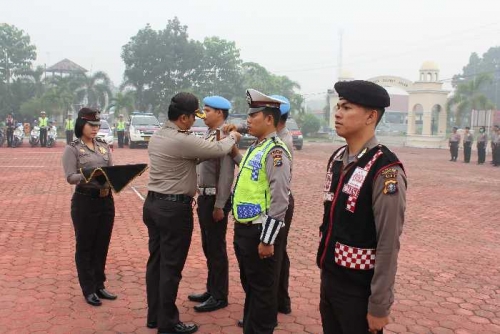 60 Personil Gabungan Dikerahkan Polres Bengkalis 