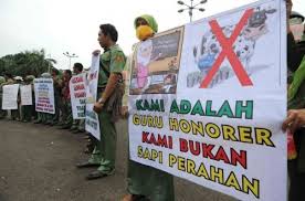 20 Ribu Guru Honorer Lakukan Aksi