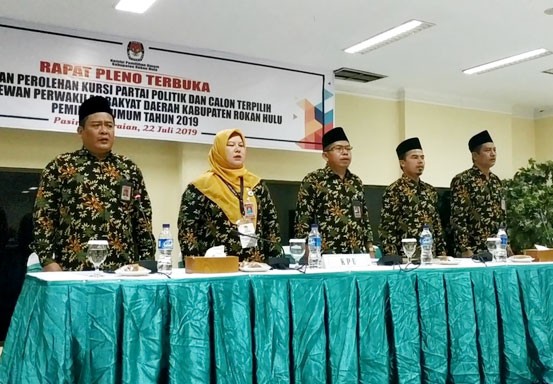 Ini Nama 45 Anggota DPRD Rohul Terpilih yang Sudah Ditetapkan KPU