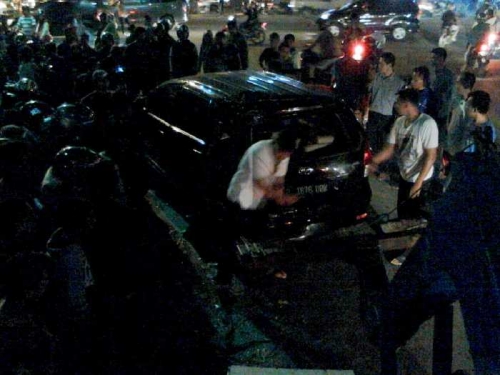 Horor, Truk Mendadak Rem Blong, Kecelakaan Beruntun Tabek Gadang Ternyata Persis di Depan Papan Bung