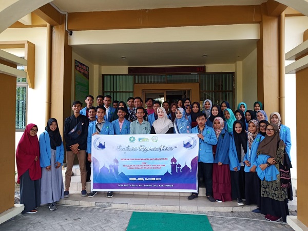 Kuatkan tali silaturahmi,HMJ pengembangan masyarakat Islam (PMI),menggelar safari Ramadhan 