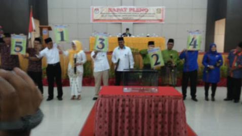 KPU Dumai Pleno Nomor Urut Pasangan Calon Kelapa Daerah 