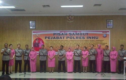 Setelah Dilantik, Segenap Pejabat Ditubuh Polres Inhu Gelar Pisah Sambut