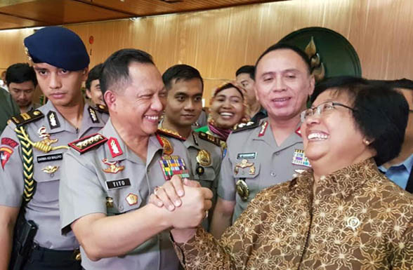 Temui Menteri LHK, Kapolri Kirim Tim Usut Penyanderaan 7 PPNS di Rohul 