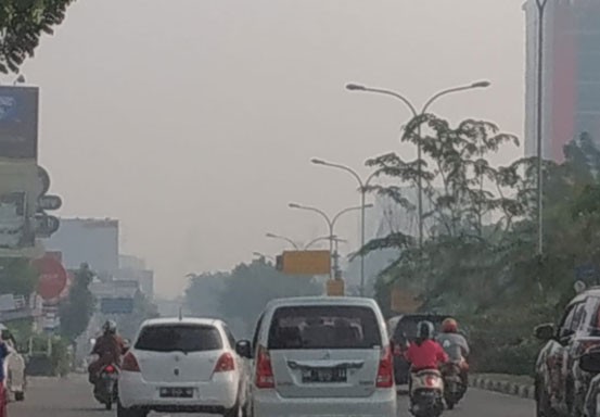 Titik Api di Riau Melonjak, Pekanbaru Mulai Berasap 
