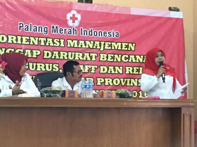Kerjasama dengan PMI Pusat dan Riau, PMI Kampar Gelar Orientasi Manajemen Tanggap Darurat Bencana 