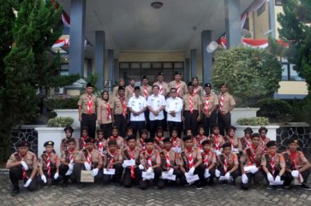 40 Anggota Pramuka Kuansing Ikuti Jambore Nasional di Cibubur