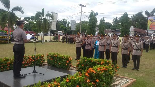 Polres Kampar Laksanakan Sertijab Waka Polres dan Beberapa Kasat Serta Kapolsek