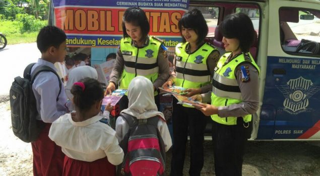 Satlantas Polres Siak Programkan Mobil Pentas Untuk Minimalisir Kejahatan Anak