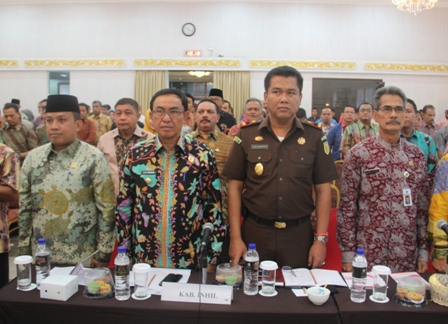 Bupati dan Sekdakab Inhil Hadiri Rakor P2D di Pekanbaru