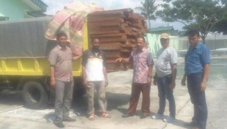 Kodim 0320 Dumai Amankan Pengedar Narkotika dan Kayu Ilegal 