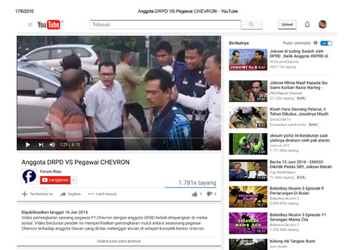 Ribut dengan Ketua DPRD Dumai Heboh di Youtube, PT Chevron Pindahkan Pegawainya ke Garut, Jabar