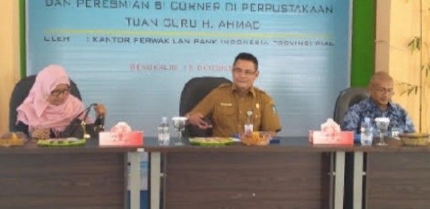 BI Mengajar dan Peresmian BI Corner di Perpustakaan Bengkalis 