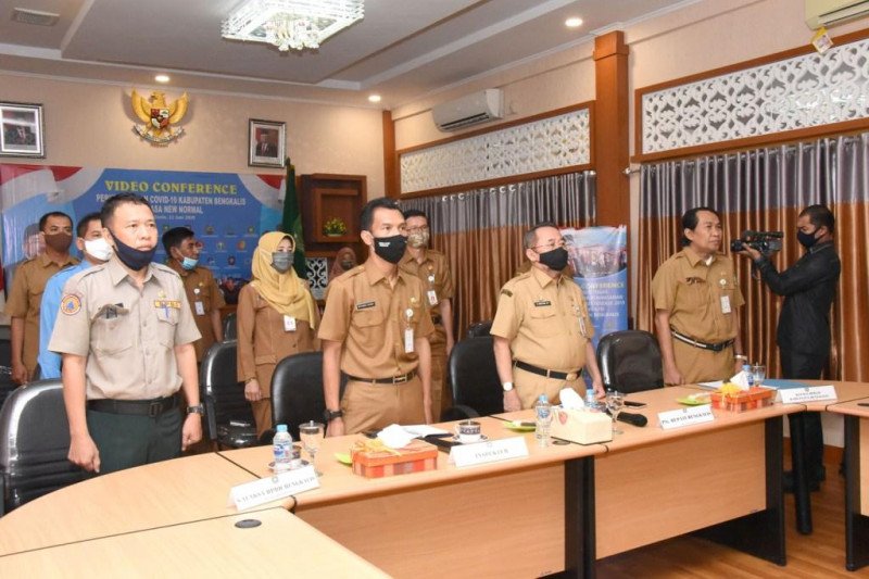 Plh Bupati Bengkalis ikuti Webinar Optimalisasi Contract Drafting Kejaksaan RI