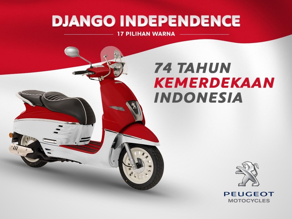Honda dan Yamaha Lewat, Peugeot Django Rilis 17 Warna Baru