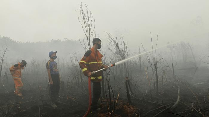 Petugas Pemadam Karlahut di Rimbo Panjang Kekurangan Asupan Gizi