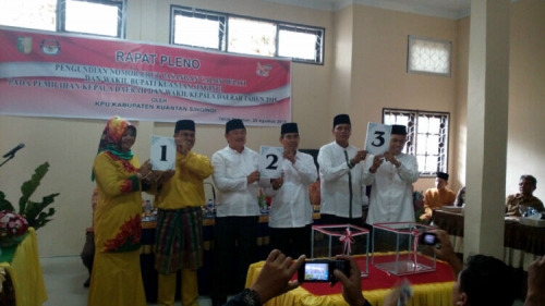 Begini Tiga Pasangan Calon Bupati Kuansing Memaknai Nomor Urutnya