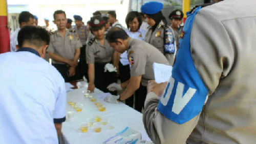 Propam Mabes Tes Urine Seluruh Personel Polres Pelalawan, Ini Hasilnya 