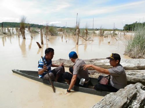 Begini Perjuangan Polsek Benai dalam Menyelamatkan Lingkungan dari PETI