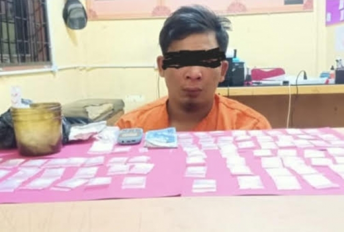Polisi Ciduk Pengedar Narkoba 76 Paket Sabu