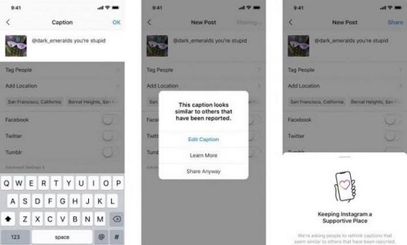 Instagram akan peringatkan pengguna soal unggahan menyinggung