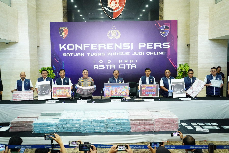 Polri Sita Rp78,1 Miliar dari Judol Internasional, Komitmen atas Asta Cita Presiden Prabowo 