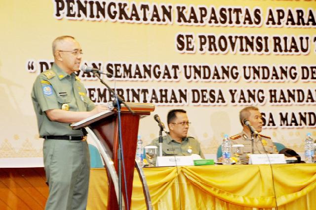 Riau Tingkatkan Kapasitas Aparatur Desa Menuju Desa Mandiri