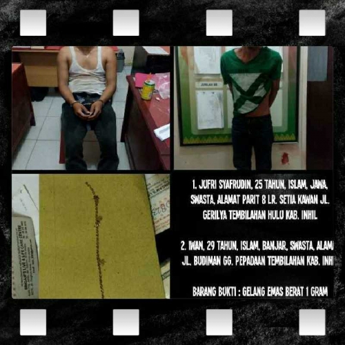 2 Jambret di Tembilahan Jatuh dari Motor. 