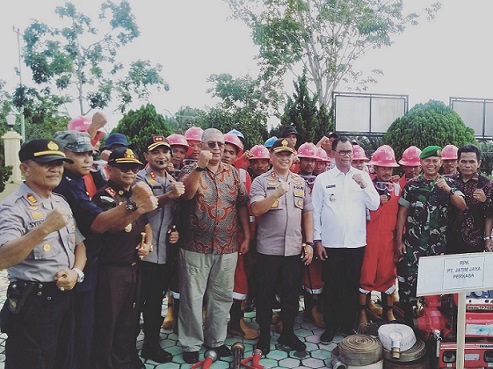 Simulasi Penanggulangan Karhutla, Kapolda Kunker ke Mapolres Rohil 