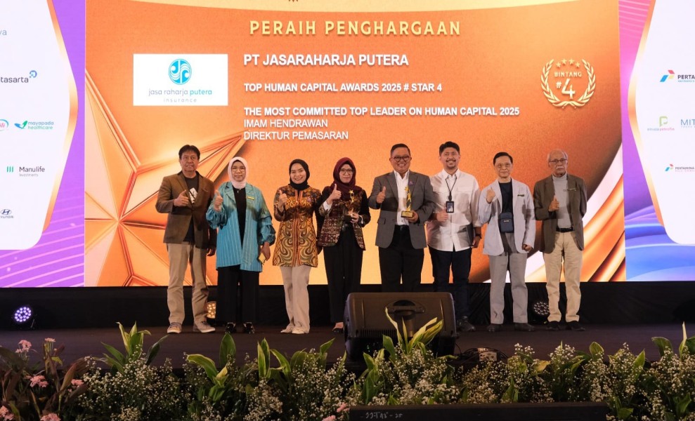 Jasaraharja Putera Raih Penghargaan TOP Human Capital Awards 2025, Komitmen Pengelolaan SDM Unggul dan Berkelanjutan