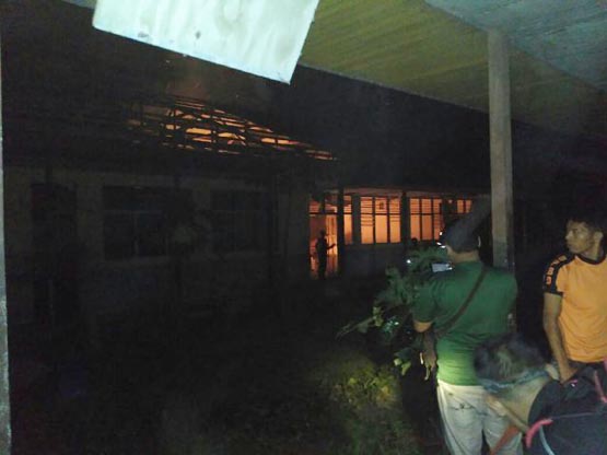 Lama Kosong, Gedung eks SMAN 1 Tembilahan Terbakar 