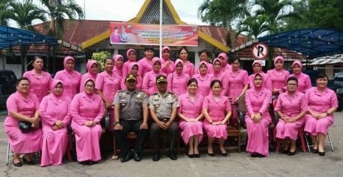 Kunjungi 2 Ranting Dalam Sehari, Ketua Bhayangkari Cabang
