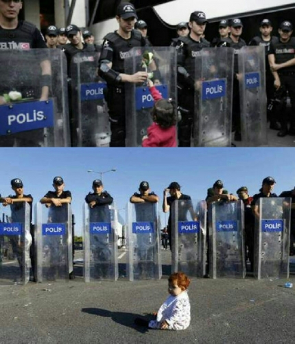 Aksi Mengharukan Bocah dan Bayi Pengungsi Suriah Saat Dihadang Polisi Turki 