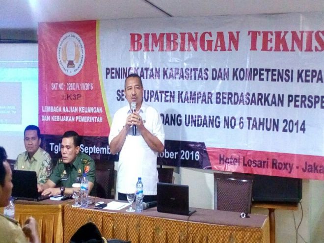 80 Kades di Kampar Ikuti Bimtek Gelombang II di Jakarta