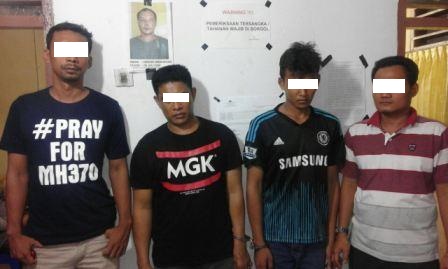 Polsek Ujungbatu Tangkap 4 Pelaku Narkoba dari Dua Lokasi