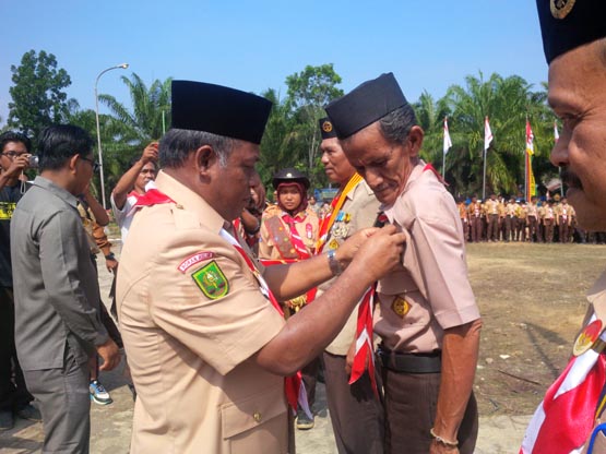 Wakil Bupati Rohil Pembina Upacara Hari Pramuka ke-55 