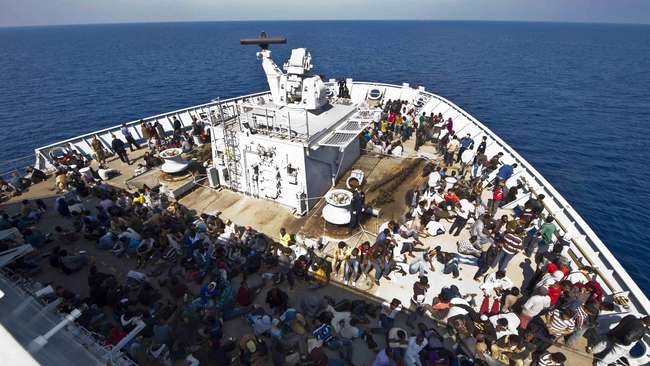 Italia Selamatkan 4.400 Imigran di Lepas Pantai Libya 