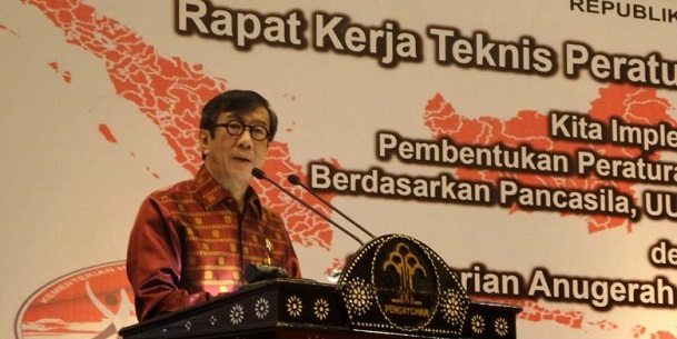 Menkumham Minta Pemda Tingkatkan Kualitas Perda 